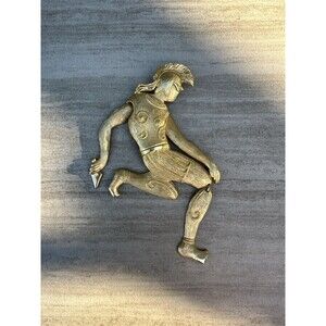 Polcini Large Articulated Ancient Warrior Greek Spartan Soldier Pendant Necklace